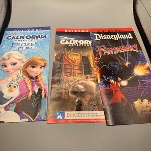 3ct 2015 2017 Disneyland & Disneyland California Adventure Guide Maps